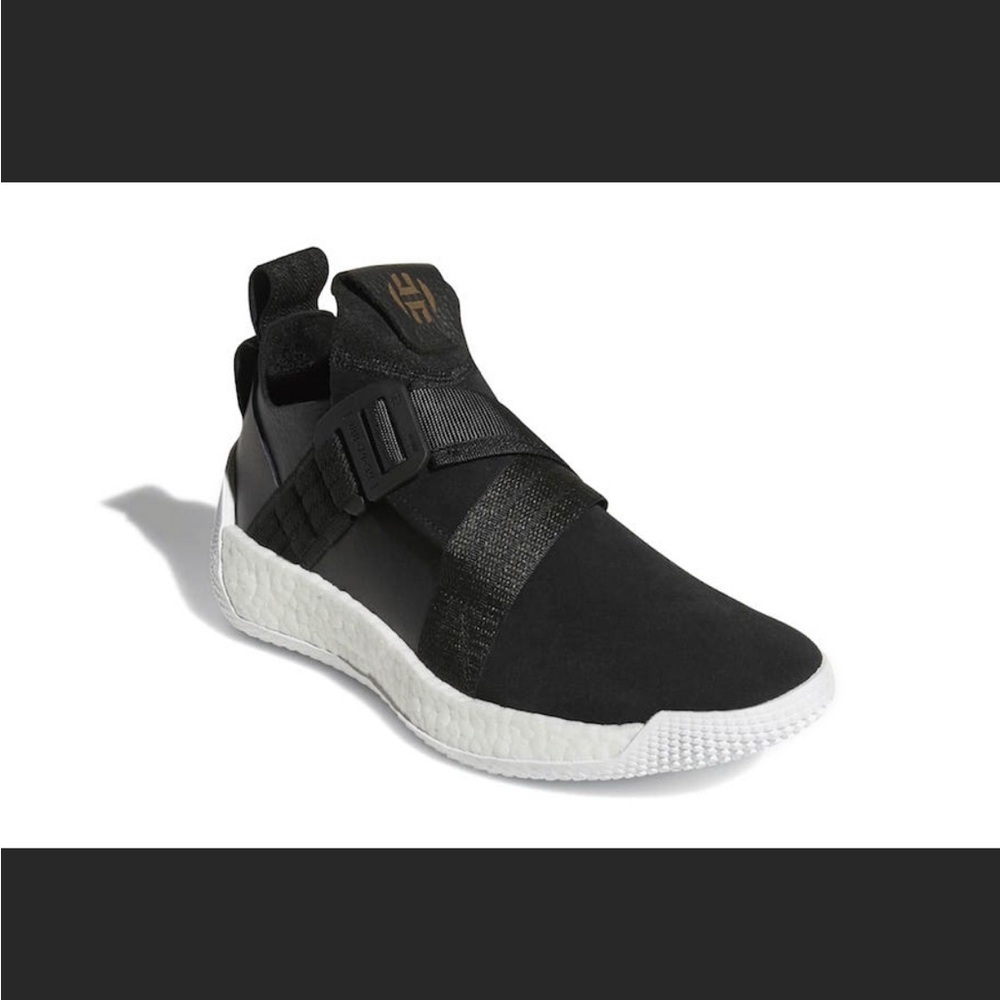 Adidas Harden Vol 2 LS Buckle Sneakers Black and White Size 8 - Picture 1 of 15